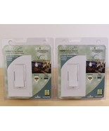 Lot of 2 NEW Leviton VZM10-1LW Vizia 1000W Dimmer Switch White Kit Mag L... - $33.69 CAD