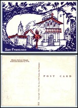 CALIFORNIA Postcard - San Francisco, Mission Dolores &quot;Art View&quot; &quot;2&quot; FN - £2.31 GBP