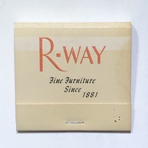 R-Way Furniture Factory Sheboygan Wisconsin Match Book Matchbox - £1.96 GBP