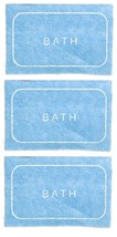 Bath MATS/LIGHT BLUE/3 Miniature Scale - £21.28 GBP