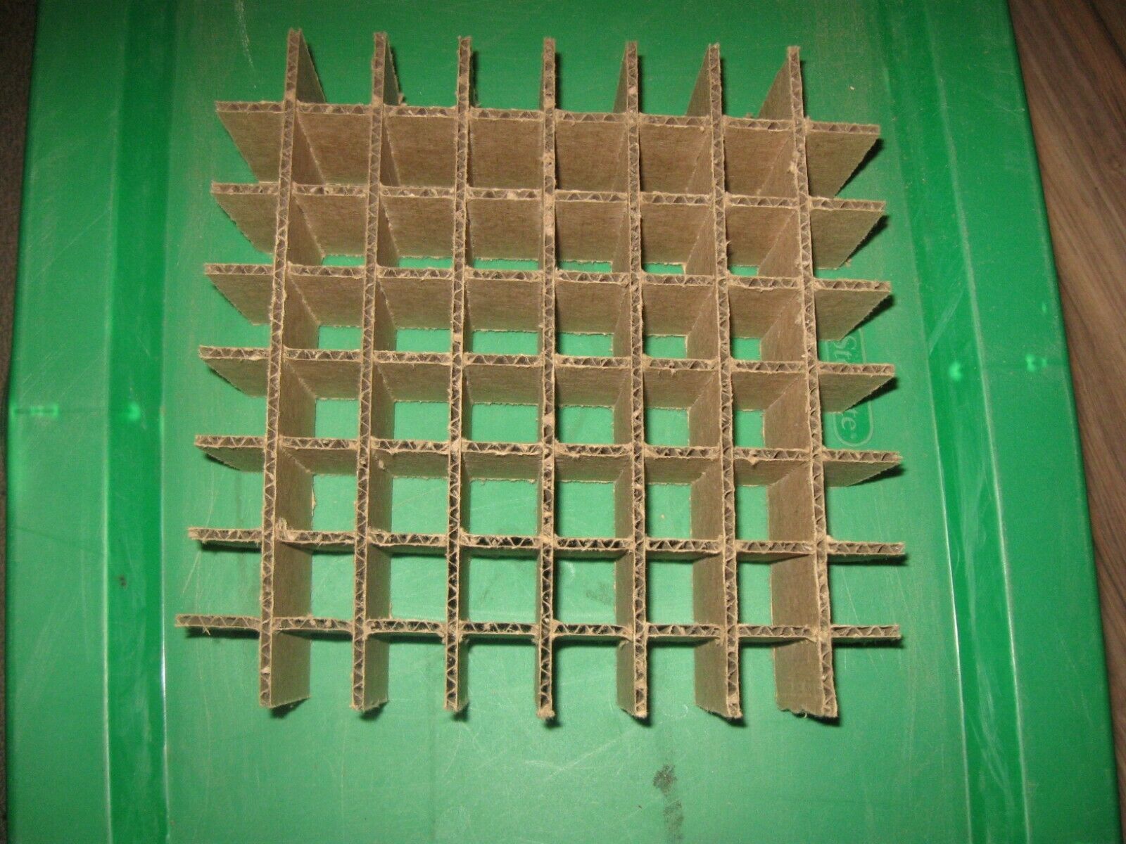 Cardboard Dividers 5 Sets 10&quot; X 10&quot; X 3&quot; High 64 cell B 10-3-07 - $5.41