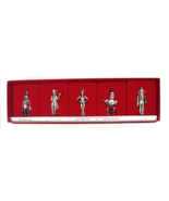 Vintage Oneida Silver Plate Christmas Ornaments Nutcracker Ballet Set 5 ... - €102,87 EUR