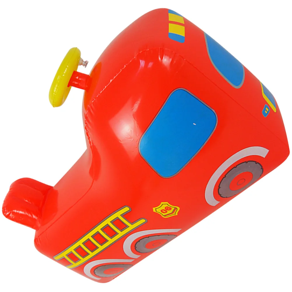 Kids Tumbler Toy Portable Fire Car Inflatable Plaything Toddler Outdoor Truck - £12.33 GBP