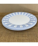 Martha Stewart Everyday Blue White Garden Trellis France Dinner Plates (3) - $18.81