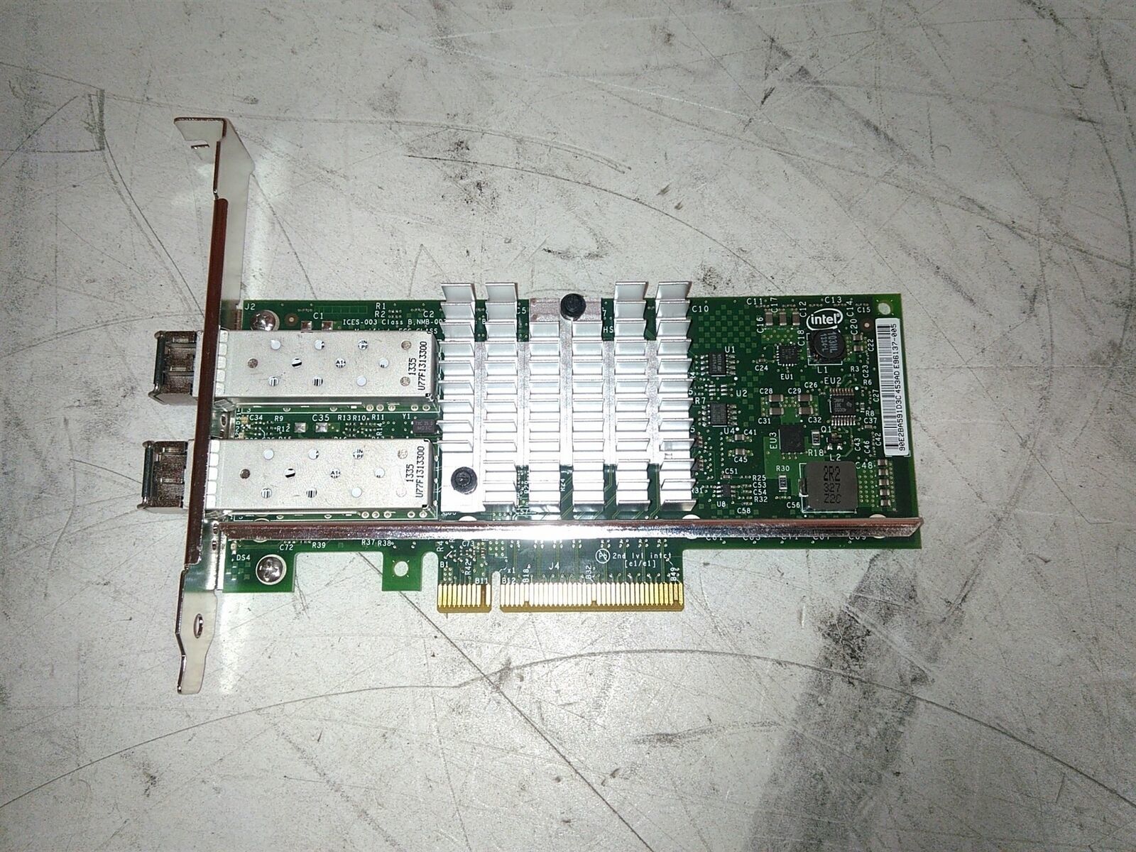 Cisco Intel N2XX-AIPCI01 Dual Port SFP Server Adapter and AFBR-703SDZ-IN... - $55.23