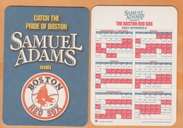 Lot of 10 Sam Adams Beer Boston Red Sox 2003 Cardboard Coaster Schedules  - $4.50