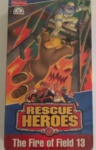 Fisher Price, Rescue Héroes; &quot;el Fuego en Campo 13&quot; Cinta VHS] -rare-ships N - £9.23 GBP