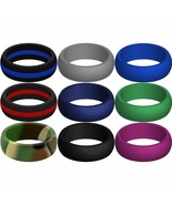 Six (6) Silicone Rings Set - High Grade Hypoalergenic Wedding Ring Repla... - €17,20 EUR