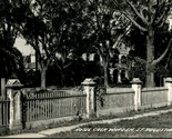 RPPC Hotel Casa Warden Fenceline Saint St Augustine Florida FL UNP Postcard - £5.37 GBP