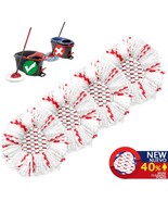 Spin Mop Replacement Head 4 Pack 40 More Cleaning Power Mop Replace Head... - £30.45 GBP