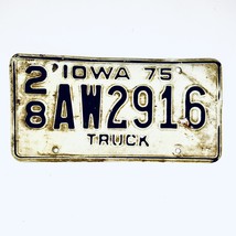 1975 United States Iowa Delaware County Truck License Plate 28 AW2916 - $16.82