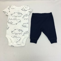 Just One You made by carter&#39;s Baby Boys&#39; South Rhino Top &amp; Bottom Set, Blue, 6M - £7.29 GBP