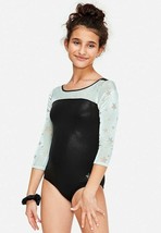 Justice Velour Star Long-Sleeve Leotard w/ Matching Scrunchie! SIZE 18, 20 NWT - £22.82 GBP