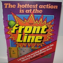 Front Line Arcade FLYER Original Vintage 1982 Game Army Battle Combat Edge Worn - £18.68 GBP