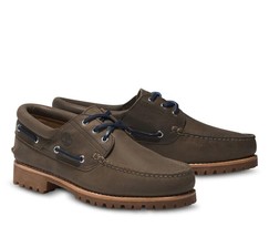 Timberland Men&#39;s CLASSIC 3-EYE LUG HANDSEWN BOAT SHOES Authentic A5S38 S... - £111.00 GBP