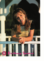 Britney Spears teen magazine pinup clipping outside a porch looking happy - $3.50