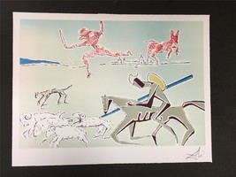 Don Quixote Warrior&#39;s Heard Fine Art Lithograph Salvador Dali S2 - £239.00 GBP