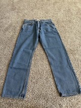 Mens Levis 505 Regular Fit Classic 5 Pocket Blue Denim Jeans Size 33x30 - £14.98 GBP