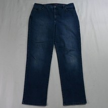 Gloria Vanderbilt 14 Short Amanda Classic Taper Dark Wash Stretch Denim Jeans - £10.93 GBP