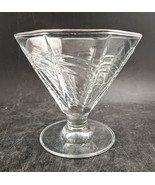 DANSK &quot;Summerhouse&quot; Clear Glass Footed Martini Sherbet Dessert Dishes Oc... - $12.20 CAD
