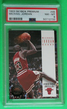 1993 Skybox Premium NBA Cards #45 Michael Jordan Graded PSA 8 Near Gem Mint - £38.72 GBP