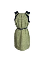 Nine &amp; Co Womens Dress Size 12 Green Navy Blue Sleeveless Career Tweed Look - $18.81