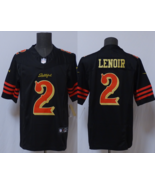 Men's Deommodore Lenoir #2 Stitched Jersey Black Red - $45.00