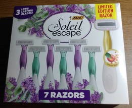 7 Soleil Escape Women&#39;s Disposable Razor 3 Blade Moisture Strip Razor Gi... - £7.86 GBP