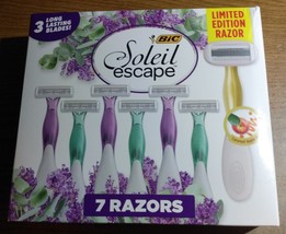 7 Soleil Escape Women&#39;s Disposable Razor 3 Blade Moisture Strip Razor Gi... - £7.92 GBP