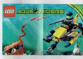 LEGO Aqua raiders 7770 instruction Booklet Manual ONLY - $4.83
