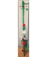 Christmas TEASER Toys for Cats Wand with Bells Feathers Catnip Fuzzy Balls - £5.39 GBP
