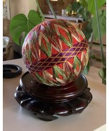 Vntg TEMARI Japanese Thread Ball Handmade Tradition Decoration *EXQUISIT... - $102.87 CAD