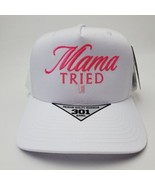 Mama Tried Embroidered Trucker Mesh Snapback  Cap Hat White - £22.20 GBP