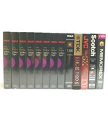 13 LOT (9) RCA (1) TDK (1) JVC (1) Scotch (1) Memorex VHS Blank Video Ta... - £54.43 GBP