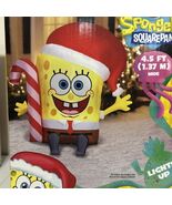 Nickelodeon SpongeBob SquarePants 4.5 Ft Airblown Inflatable With Lights... - $59.45