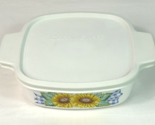 Corning Ware Sunflower Sunsational A1B 1L with A-1-PC Snap On Lid - NICE !! - $19.70