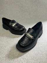 Y2K 90S Torgeis Loafer Slip On Chunky Shoes platform Womens 8.5 Retro Black - £44.54 GBP