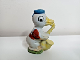 Vtg. 1940&#39;s Pie-Eyed Donald Duck with Saxophone, Ceramic Duck Made in Japan - £22.04 GBP