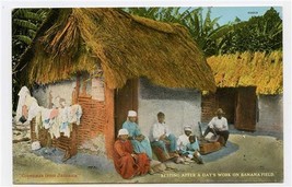 Resting After a Days Work on Banana Field Postcard Greetings From Jamaica  - $13.86