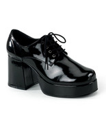 JAZZ02/B Men&#39;s Black Patent Platform Disco Retro 70&#39;s Pimp Daddy Costume... - $117.55 CAD