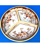 Moriyama  Mori-Machi Antique Hand Painted Divided Relish Dish Japan - £9.39 GBP