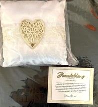 Enesco Foundations Artistic Design Ring Bearer Wedding Pillow By Karen H... - $14.40