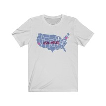 USA holes NYC CA tshirt, Unisex Jersey Short Sleeve Tee - $19.99