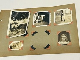 Antique Photographs 1940s Vtg Ephemera Family Photos WW2 WWII Album Haunted lady - £15.69 GBP