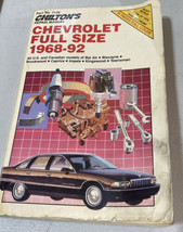 Chilton&#39;s #7135 Auto Repair Manual Chevrolet Full Size 1968-92 Impala Bel Air - £11.11 GBP