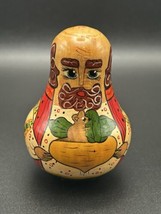 Vintage Russian Nevalyashka Man With Mouse Roly Poly Doll - $48.50