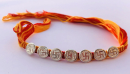 925 SILVER MAULI KALAWA RAKHI BRACELET 1Pc Kalaya Hindu Charms- Pooja We... - $18.59