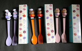 Hk 7-11 Line Friends Le Creuset Fork &amp; Spoon Cutlery Set - Choco, Cony &amp; Brown - £9.99 GBP+