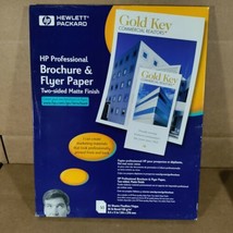 NEW SEALED HP brochure and flyer paper Matte (50 Sheets 8.5 x 11 In) 36l... - £13.35 GBP