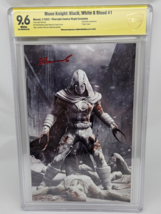 MOON KNIGHT Black White &amp; Blood #1 CBCS 9.6 Virgin Bjorn Barends Signed ... - $2,698.52 MXN